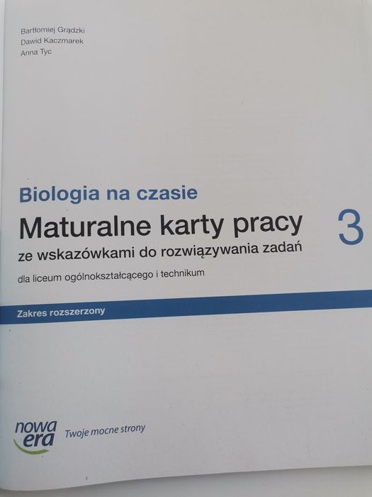 Biologia na czasie. Maturalne karty pracy 3