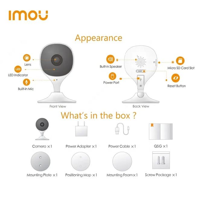 Камера видеонаблюдения IMOU CUE 2E