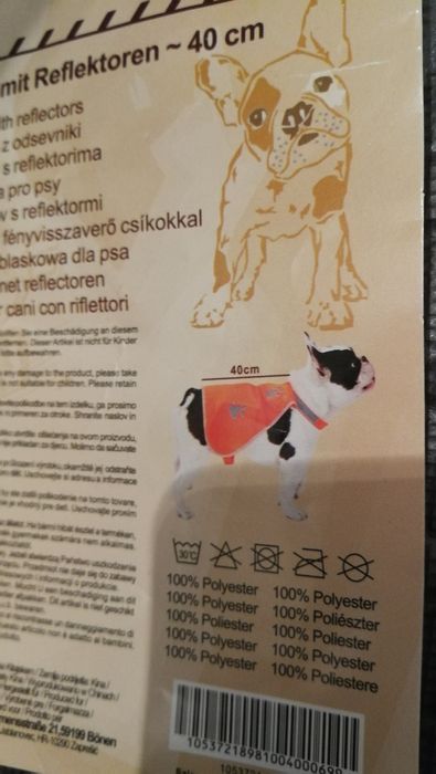 Kamizelki dla psa,  pies widoczny o zmroku, rozmiar M