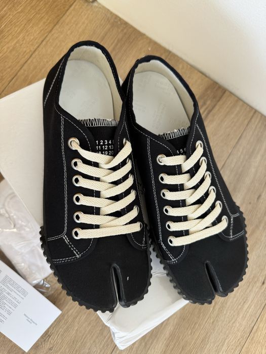 кеды Maison Margiela Tabi sneaks 38 39 40 41 42 43  44 45 full black