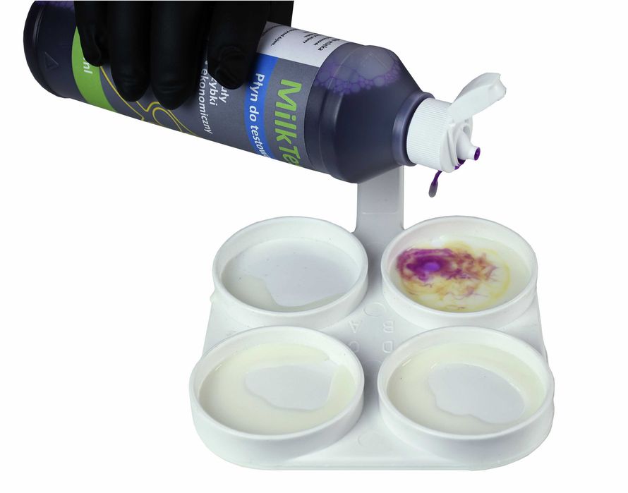 Płyn do testowania mleka MilkTest, 1000 ml + Tacka