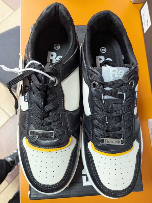 Xti Sneakersy buty sportowe czarno-białe rozm. 38