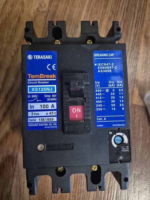 Силовой автомат Terasaki TemBreak XS125NJ 100A (Япония)
