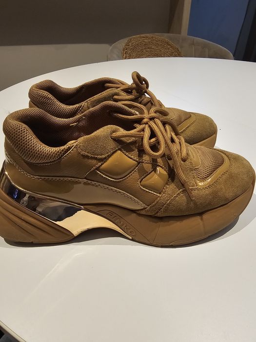 PINKO buty damskie, musztardowe, rozmiar 37