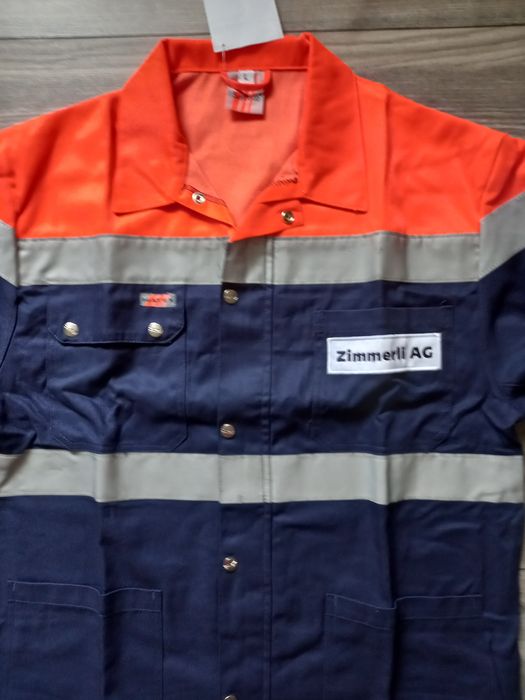 HATEX L XL 3XL bluza robocza BHP odblask + rękawice robocze skóra.