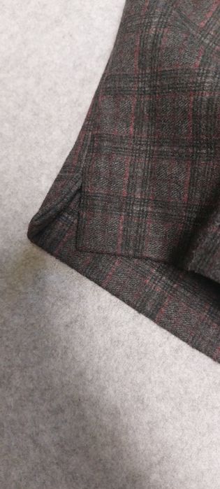 Жіночі теплі штани у клітинку, розмір 46