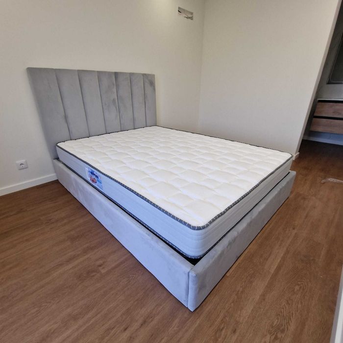 Camas De Casal Estofadas ALTA GAMA - MODELO GOMOS - Top de Gama 190x140m Estrado Incluído!!
