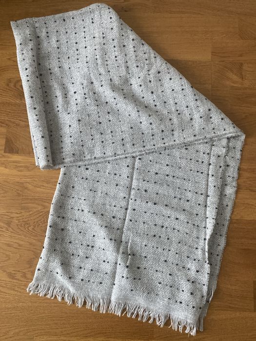 Шарф шерстяной серый