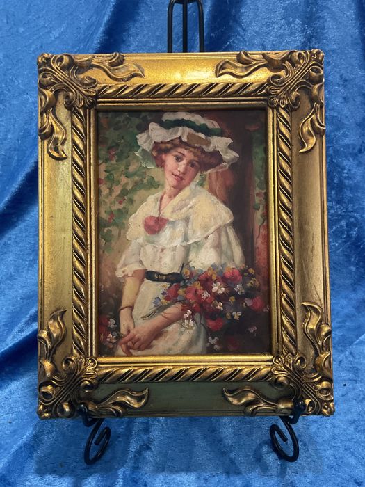 Pintura oleo on board assinada 20x25 cm