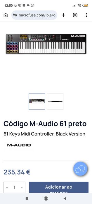 M-Audio CODE 61 Controlador MIDI