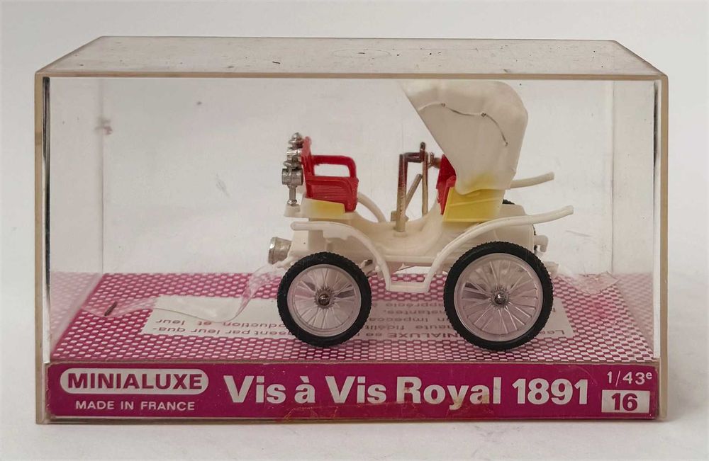 Minialuxe_Vis à Vis ROYAL 1891. Ref 16. Escala 1/43. Completo e em excelente estado geral.