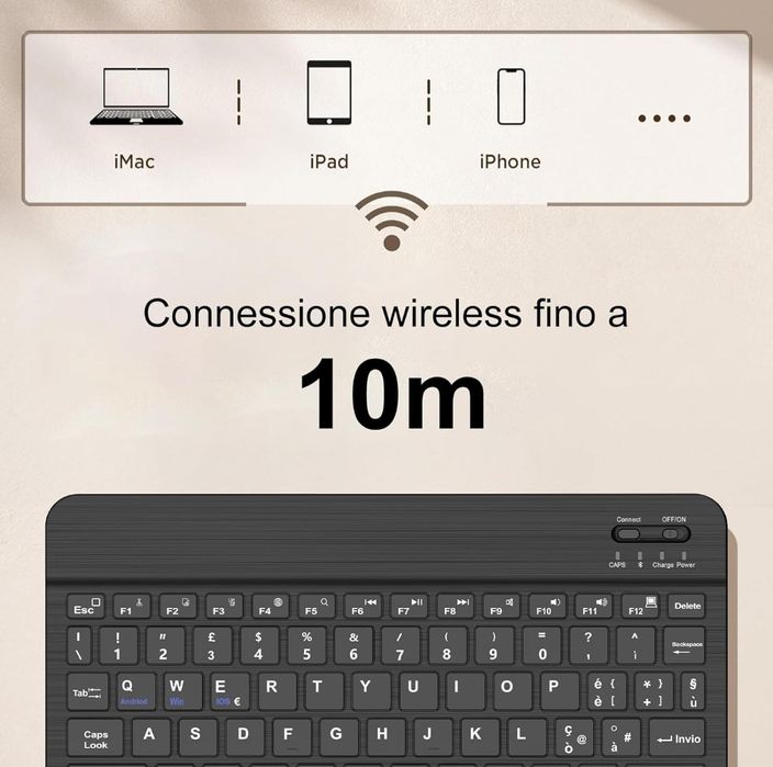 IVEOPPE Klawiatura bezprzewodowa Bluetooth