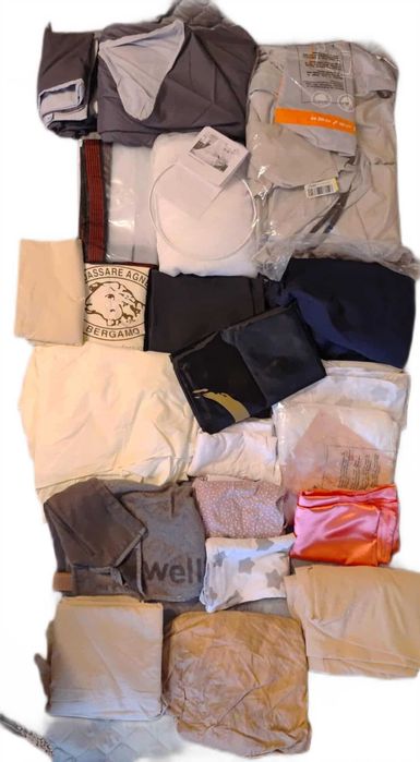 ZESTAW TEKSTYLIÓW art. domowe powystawowe używane uszkodzone s950