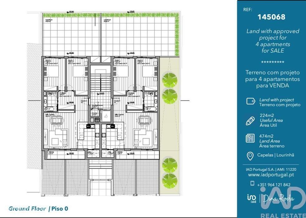 Terreno em Lourinhã e Atalaia de 224,00 m2