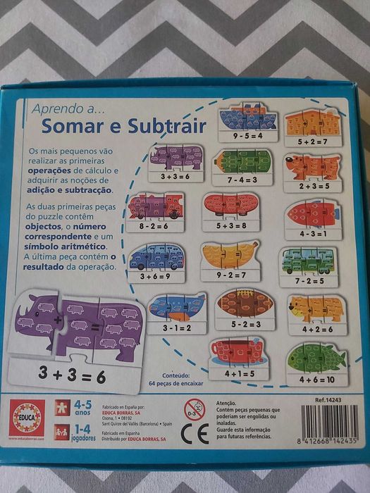 Puzzle - Somar e Subtrair425334154504458241