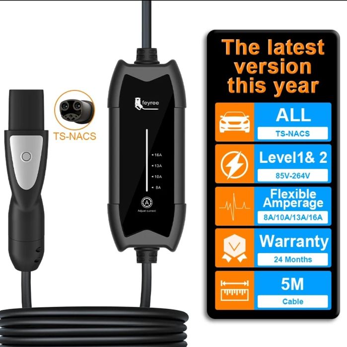 Розпродаж!!! Портативний зарядний пристрій feyree 3.5 kВт ,Tesla 5m  Y