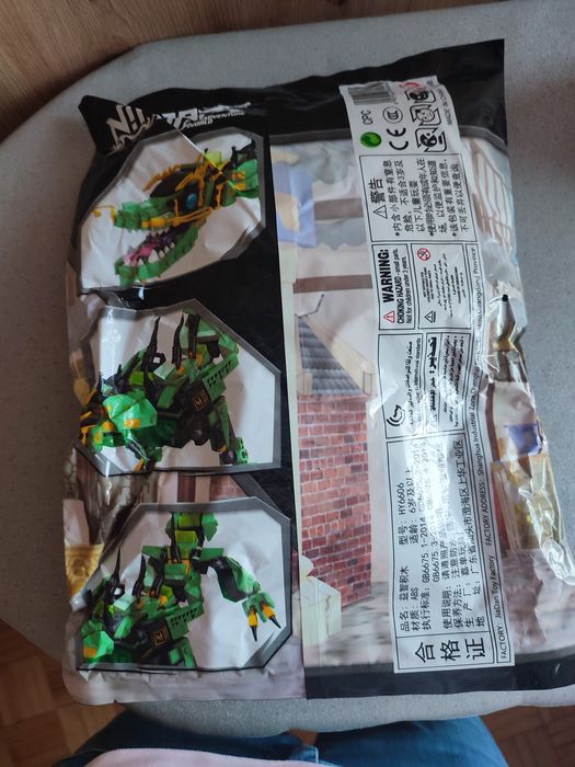ninjago mech zielony smok