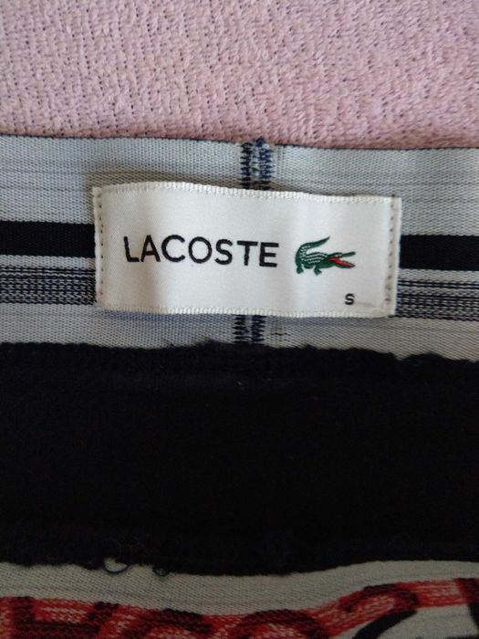 bokerki lacoste haft logo granatowe