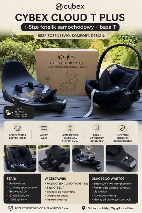 CYBEX Cloud T Plus i-Size + Baza T