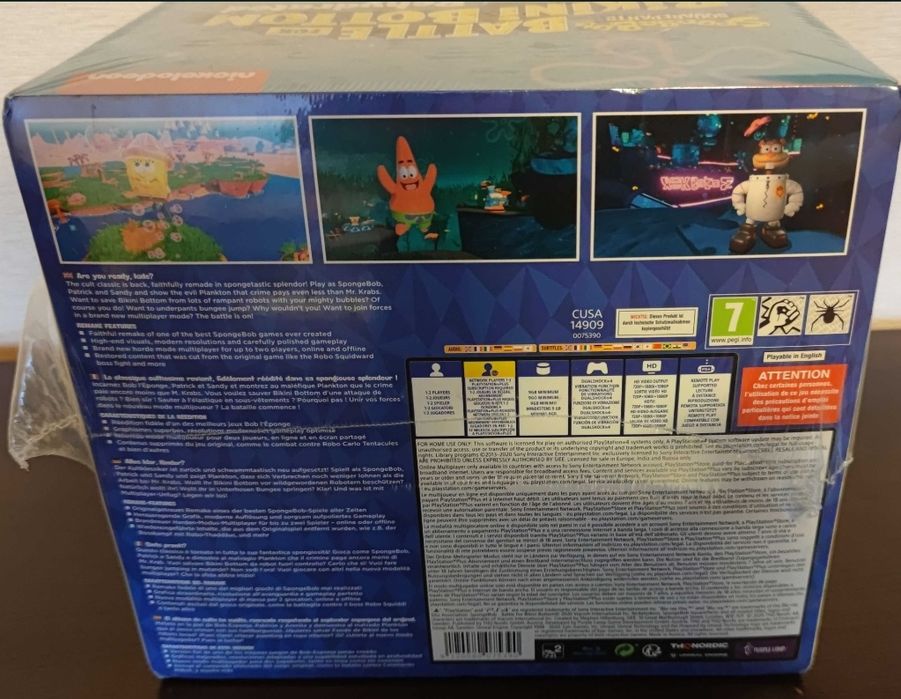 Edycja kolekcjonerska SpongeBob ps4 nowa