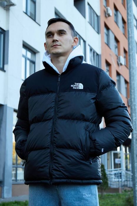 Пуховик The North Face 700 чорний, водонепроникний, розміри S–XXL
