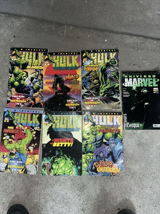Varias revistas do hulk