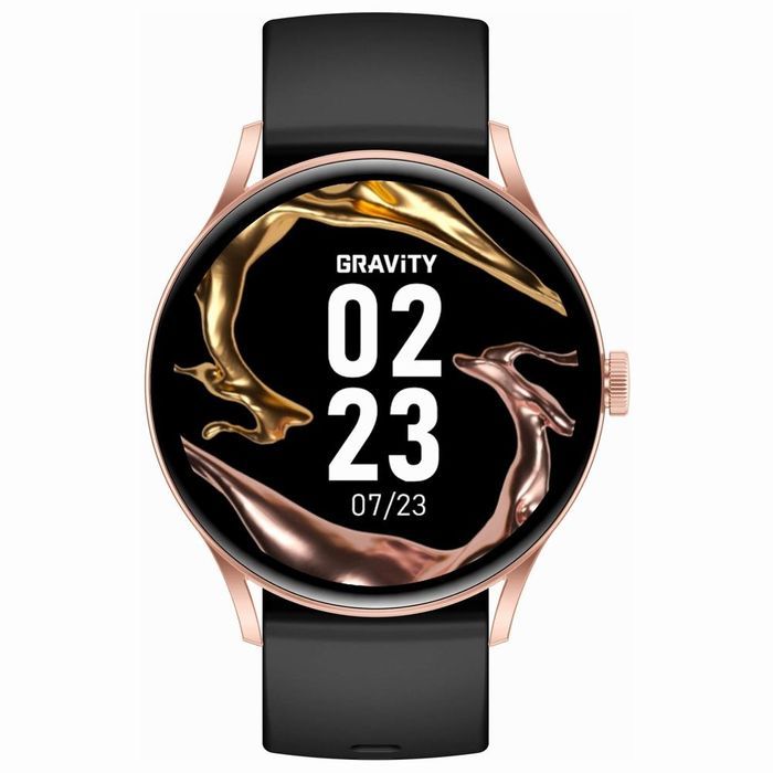Smartwatch Gravity Czarno Różowy GT2-2 PRO Prezent black weeks