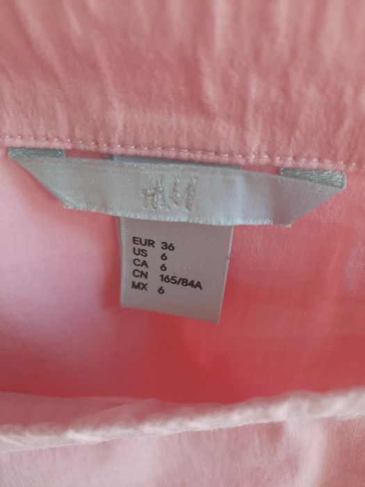 Blusa rosa sem ombros Tam. 36 da H&M
