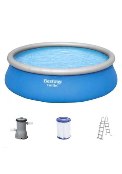 Nowy nieużywany Basen BESTWAY 57289 (93110) z pompą i drabinką 457 x 122 cm rozporowy + gratis