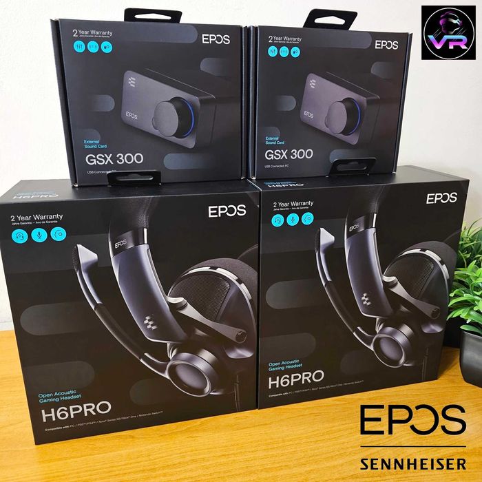 ‼️ Навушники - гарнітура EPOS Sennheiser H6PRO \ звукова карта EPOS GSX 300