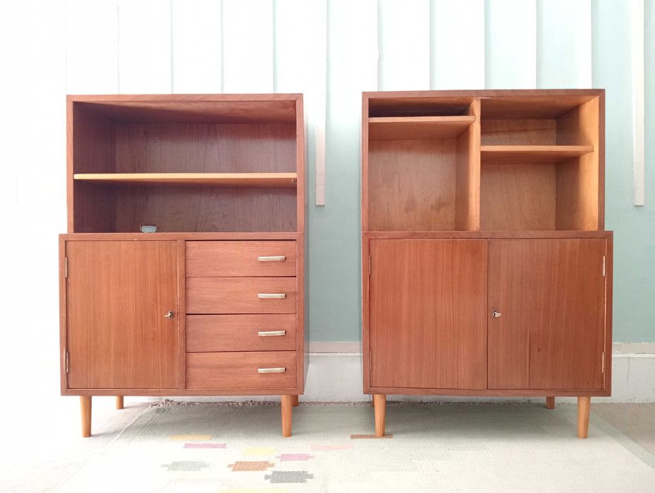 Par de estantes Vintage