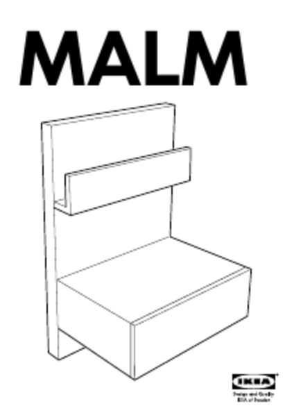 Mesa de cabeceira IKEA MALM
