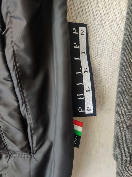 Plein PP bluza męska szara czarna L okazja Philipp