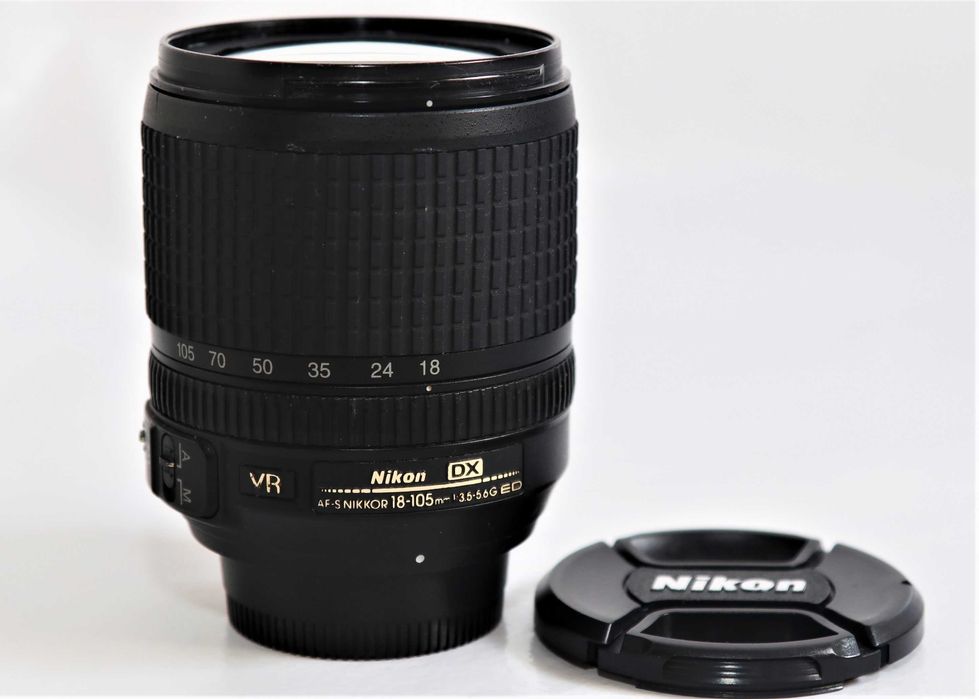 Lente Nikon 18-105mm objetiva a funcionar na perfeição
