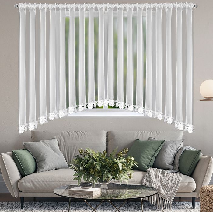 ‼️WYPRZEDAŻ‼️ Firana 150x300 biała z gipiurą