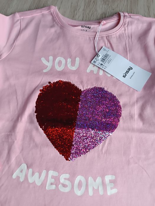 Nowa bluzka dziewczęca r.134 Sinsay