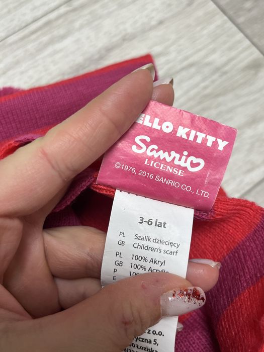 Zestaw czapka i szalik hello kitty 3-6 lat