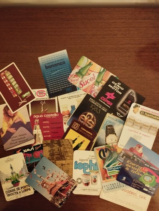 Calendários antigos 1980 até 2000