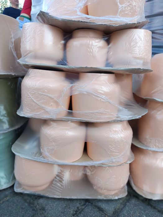 Pakiet doniczek ceramicznych donice ogrodowe mix kolor