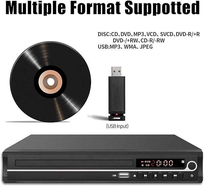 DVD-програвач VATI для Smart TV Підтримка 1080P Full HD: 1 300 грн ...