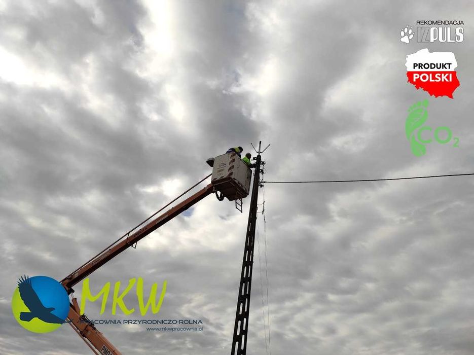 Plataforma de nidificação para cegonha – modelo Estrutura metálica MKW para postes elétricos