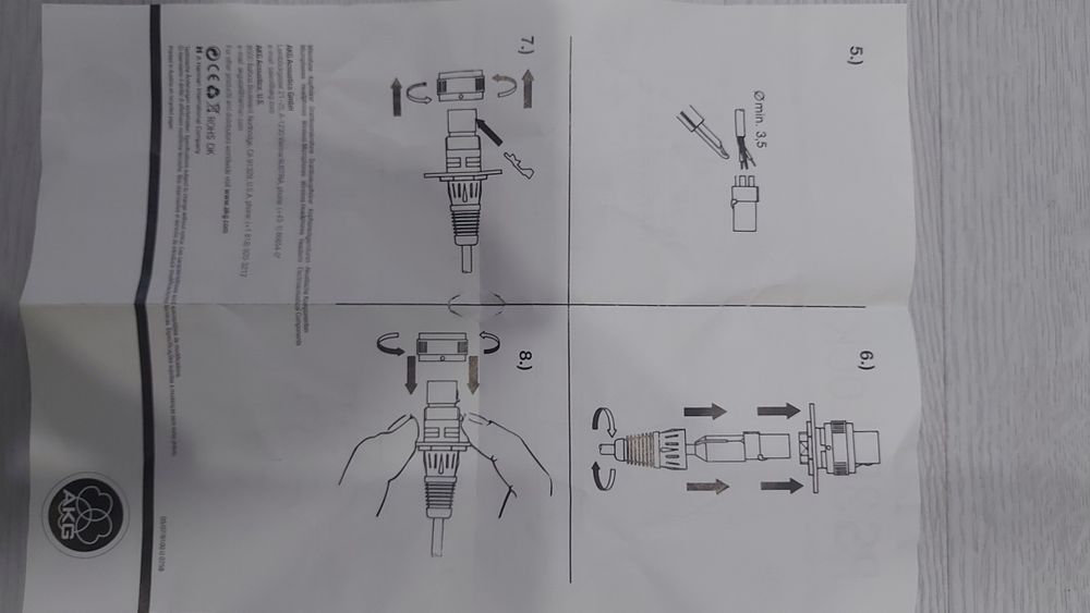 AKG PS3F Lock XLR Fêmea