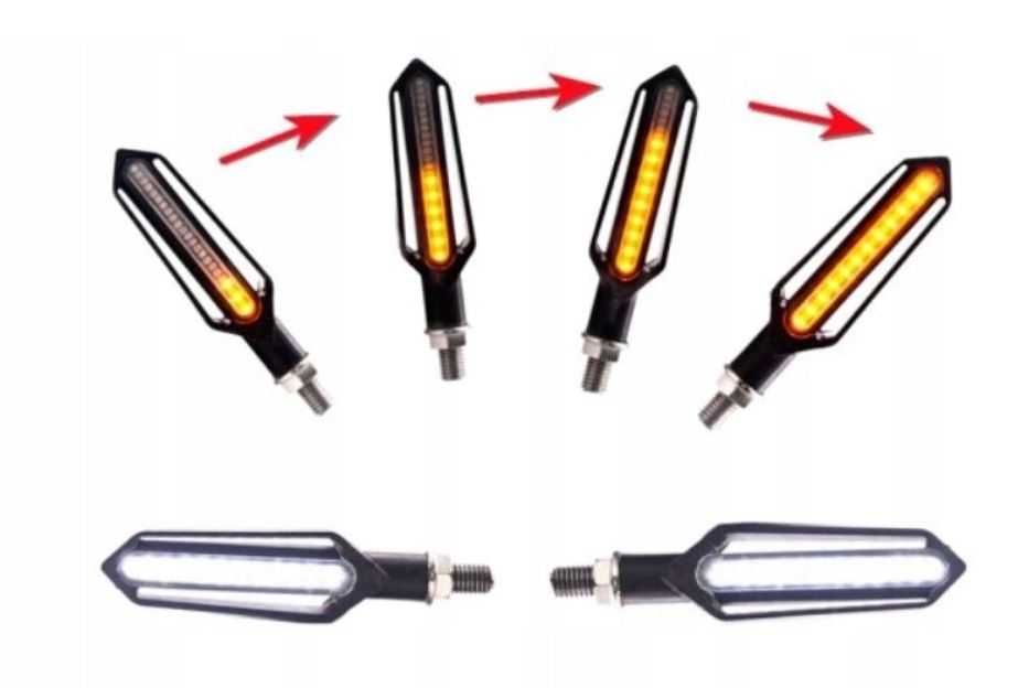 Dynamiczne kierunkowskazy 24 LED - 2 SZTUKI + DRL (Dzienne)