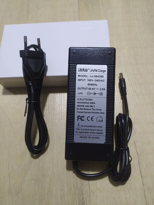 Зарядне LiFePo 16s 58.4в 2A безшумне 117 Вт Liitokala