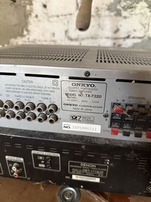 Onkyo TX-7320 + Denon DBT-1713UD – amplituner i odtwarzacz Blu-ray