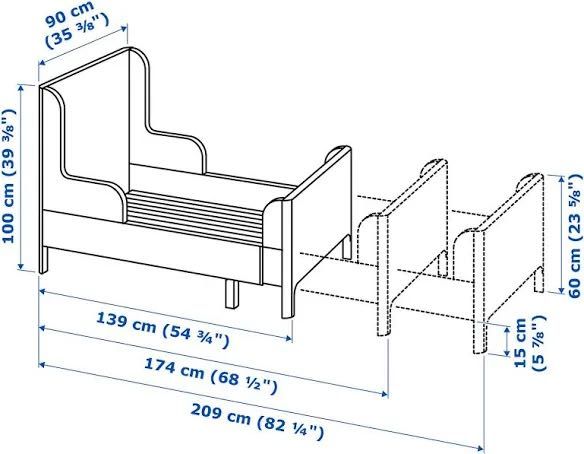 Cama criança Busungue IKEA Extensível
