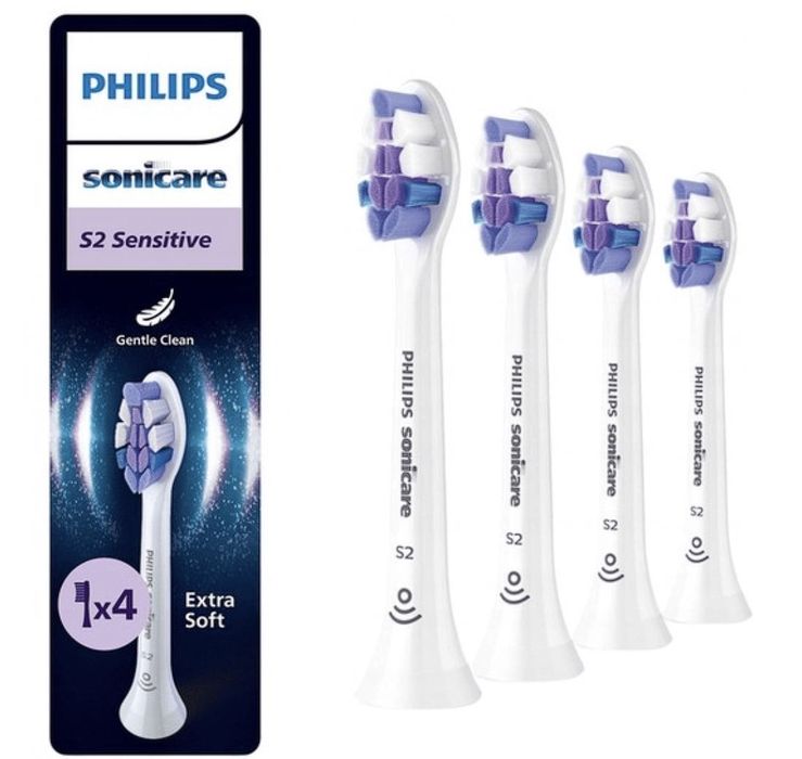Końcówki PHILIPS Sonicare S2 HX6054/87 Bardzo miękkie 4 szt.