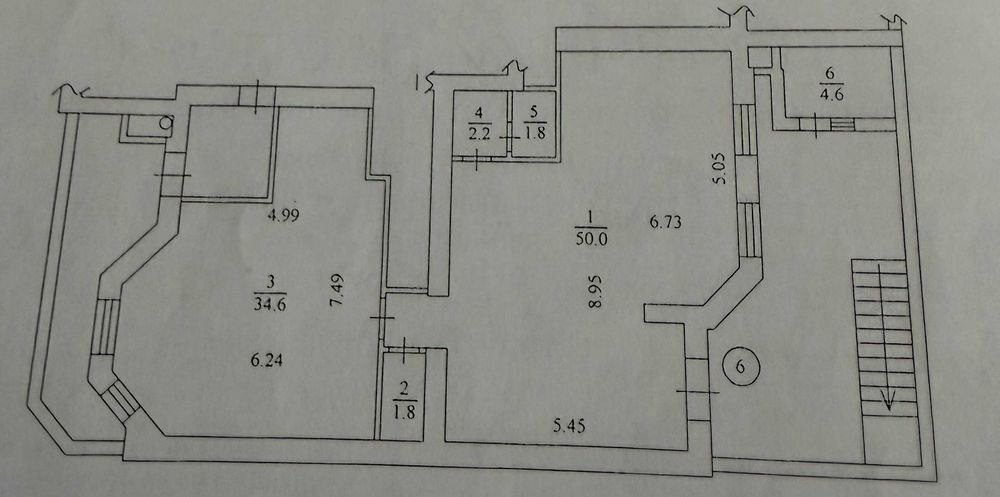 Без% Продажа 95м2 цоколь, біля Фонтану ЖК София, газовое опалення, вул. Миру 40