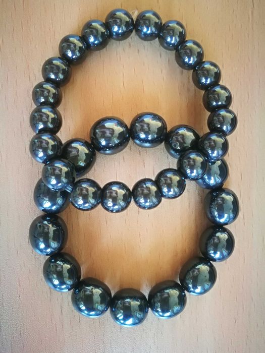 Komplet kolekcjonerskich bransolet hematyt