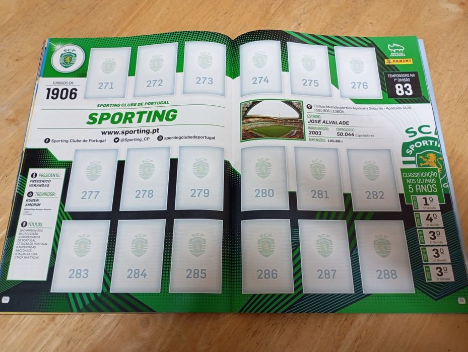 Caderneta de cromos de futebol da Panini